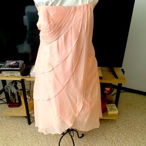 David’s Bridal Pink flowing Dress